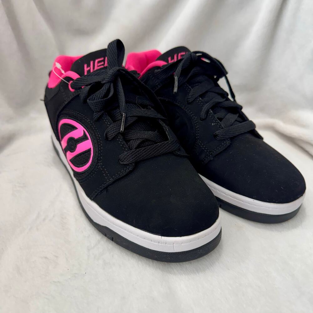 Heelys Voyager Black Hot Pink Roller Shoes Womens 7 Youth 6 HE100714